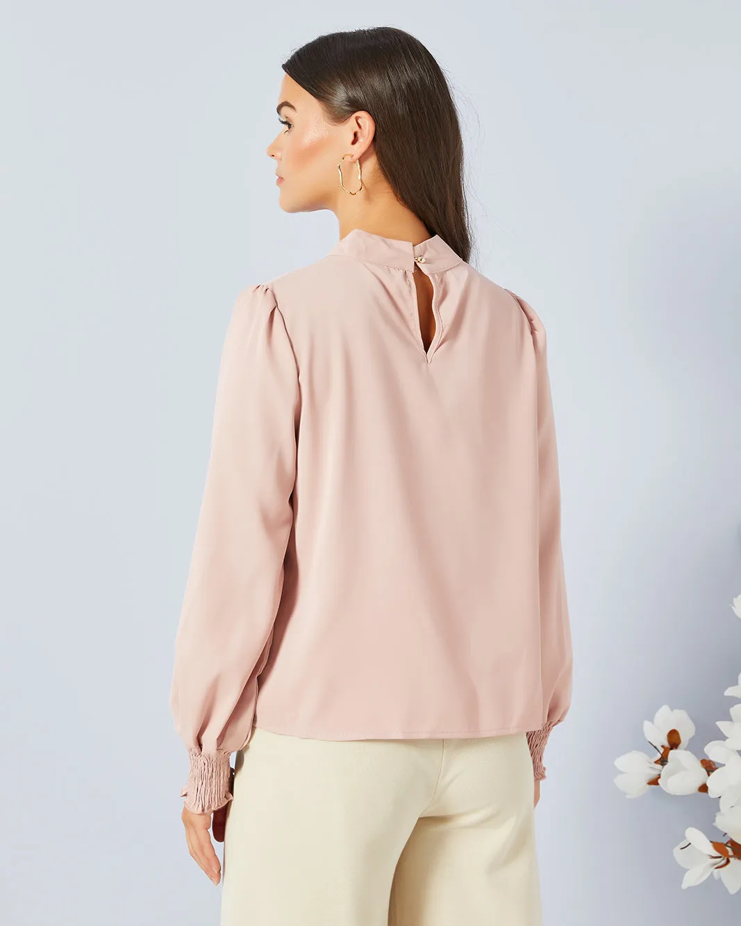 Women Pink Solid Casual Top sold by Redtag product image thumbnail 3