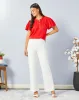 Women Red Solid Casual Blouse sold by Redtag