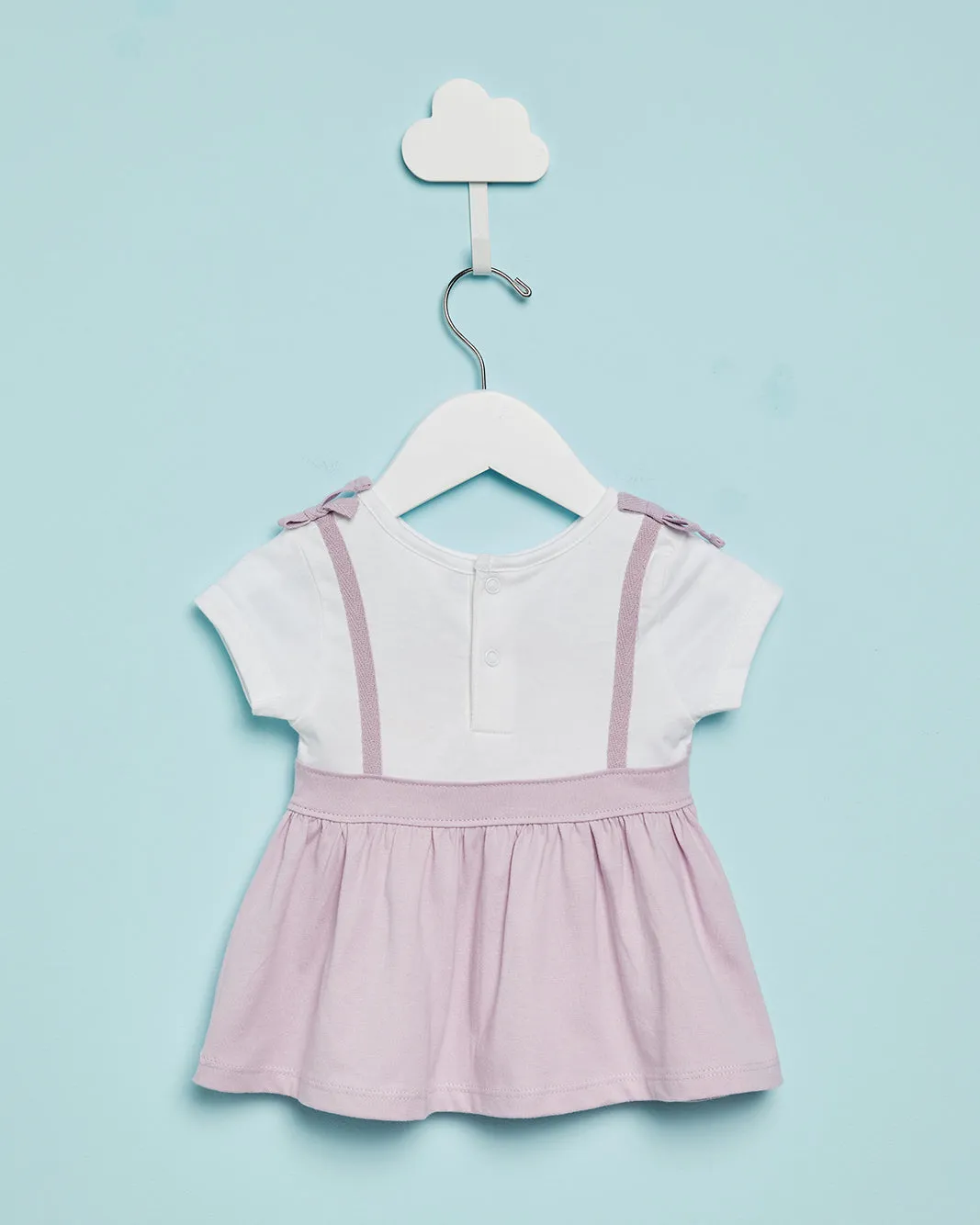 Infant Girls White And Lilac Embroidered Blouse sold by Redtag product image thumbnail 4