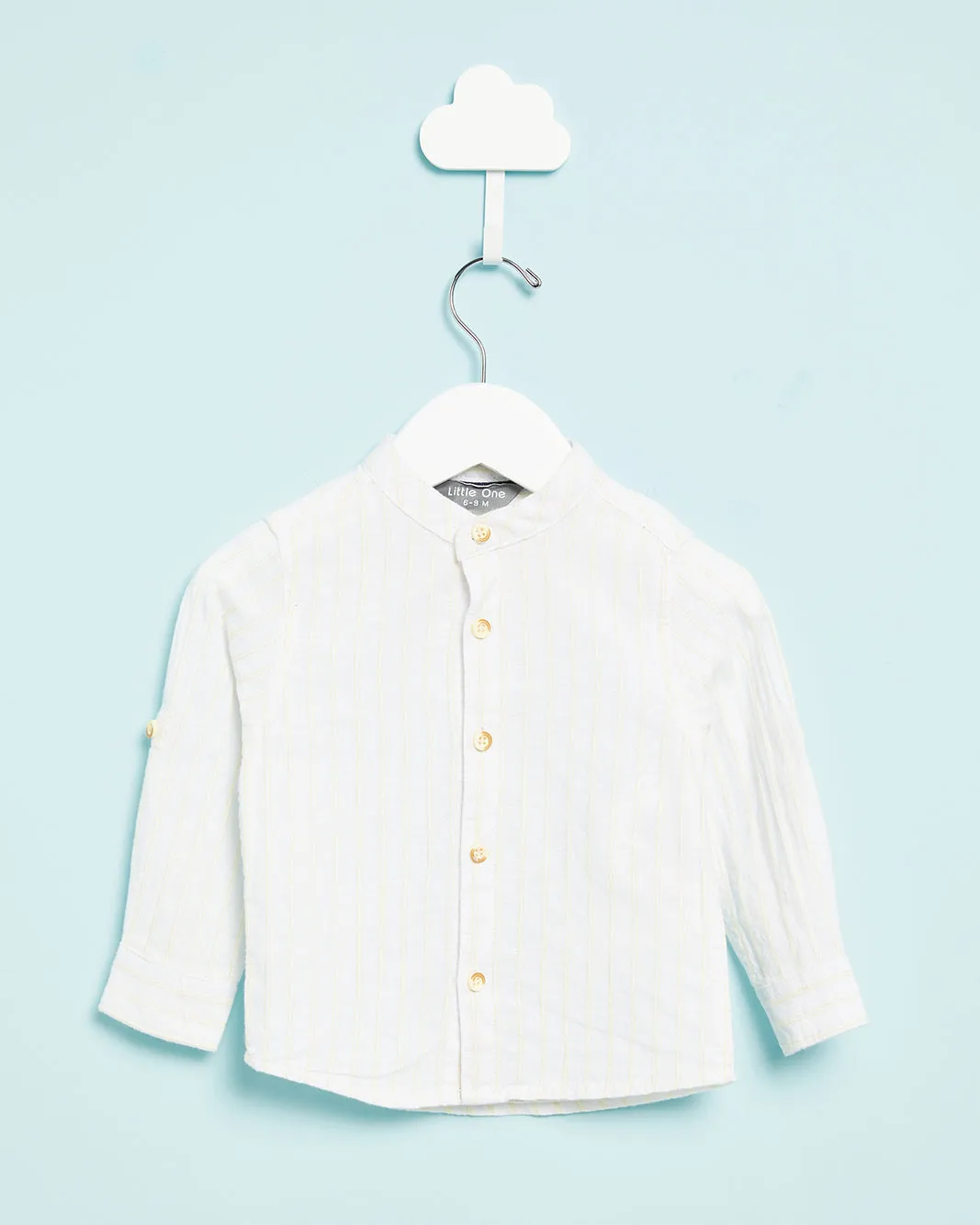 Infant Boys White Striped Shirt sold by Redtag