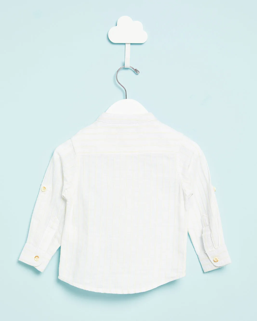 Infant Boys White Striped Shirt sold by Redtag product image thumbnail 3