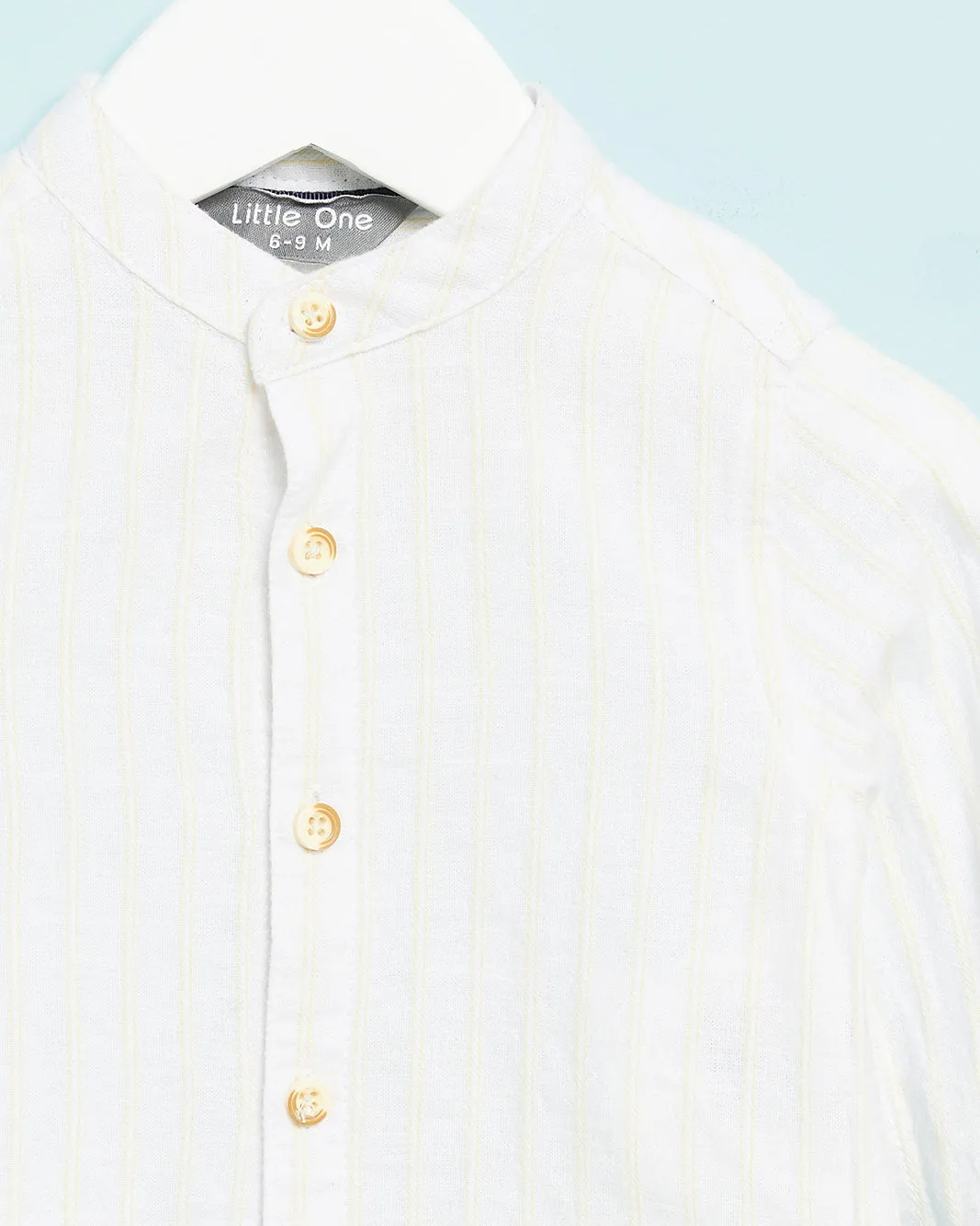 Infant Boys White Striped Shirt sold by Redtag product image thumbnail 2