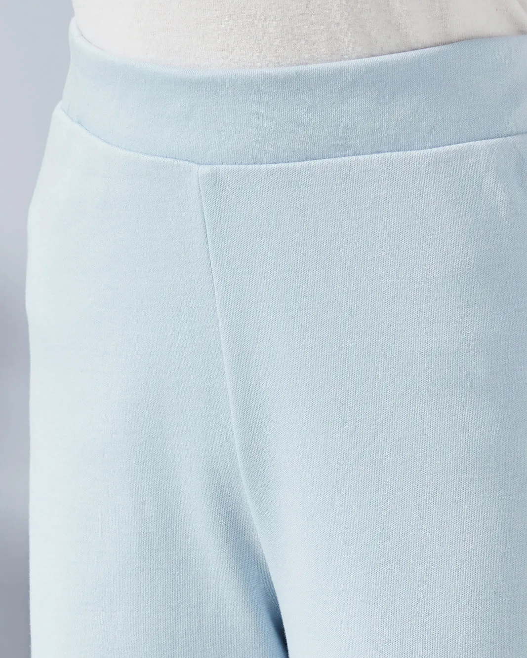 Girls Blue Solid Wide Leg Pants sold by Redtag product image thumbnail 4