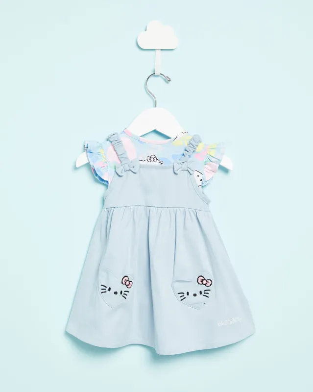 Infant Girls Blue Hello Kitty Print T-Shirt With Dress (2 Piece) sold by Redtag