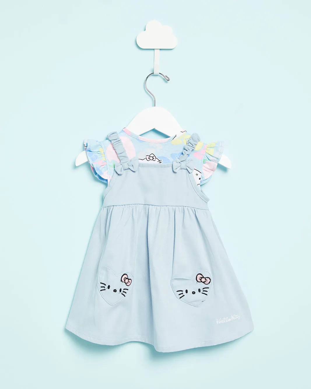 Infant Girls Blue Hello Kitty Print T-Shirt With Dress (2 Piece) sold by Redtag