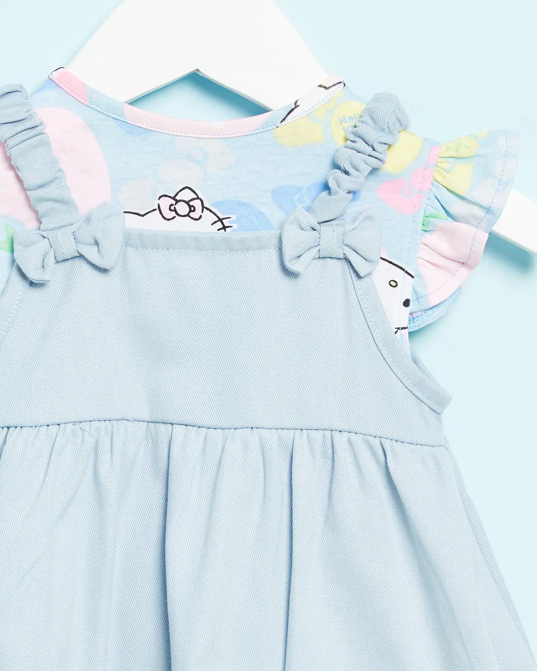 Infant Girls Blue Hello Kitty Print T-Shirt With Dress (2 Piece) sold by Redtag product image thumbnail 2