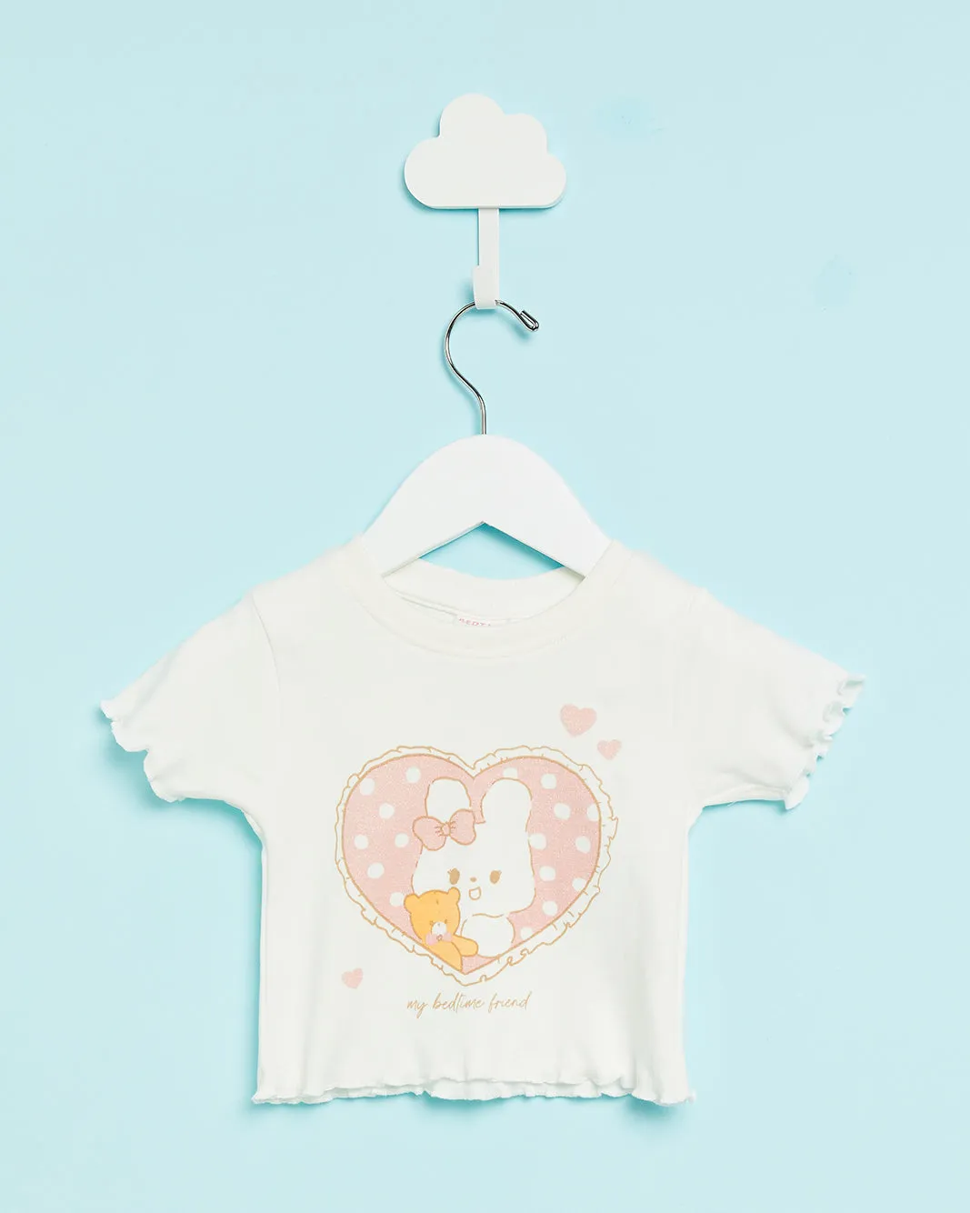 Infant Girls White Cat Print Pyjama Set (2 Piece) sold by Redtag product image thumbnail 2