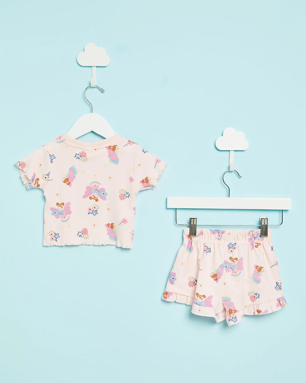 Infant Girls Pink Fairy Print Pyjama Set (2 Piece) sold by Redtag product image thumbnail 4
