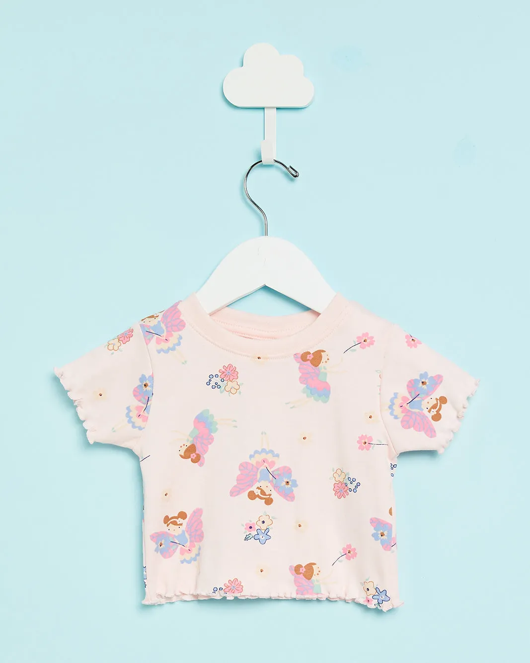 Infant Girls Pink Fairy Print Pyjama Set (2 Piece) sold by Redtag product image thumbnail 2