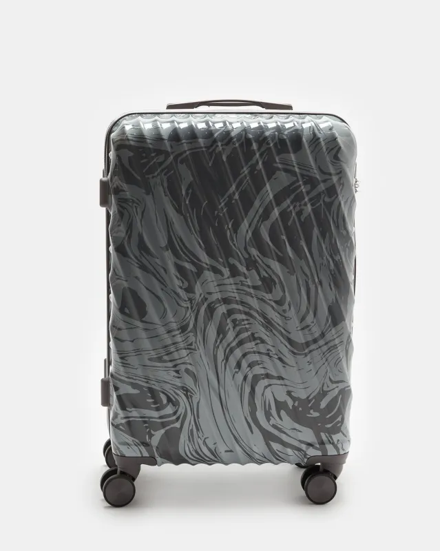 Grey Textured Trolley Luggage Trolley (28 Inch) sold by Redtag