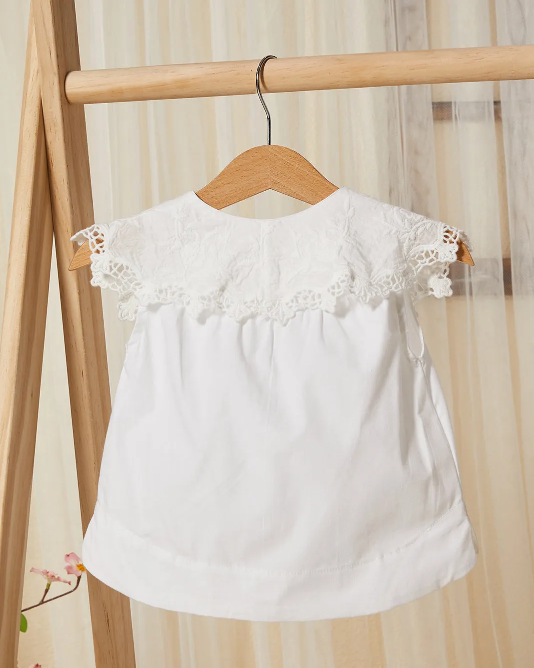 Infant Girls White Lace Blouse sold by Redtag product image thumbnail 4