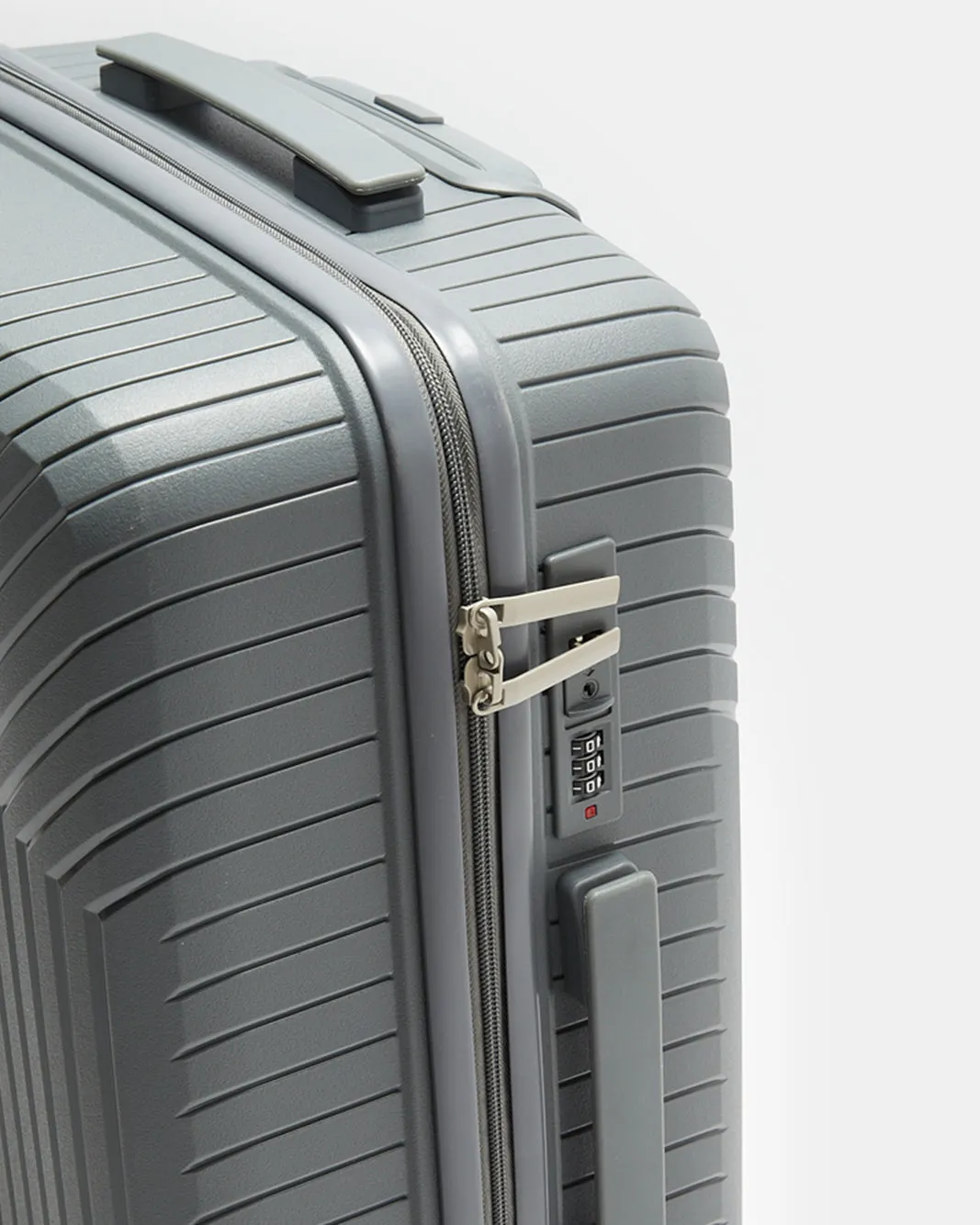 Grey Textured Trolley Luggage Trolley (28 Inch) sold by Redtag product image thumbnail 3