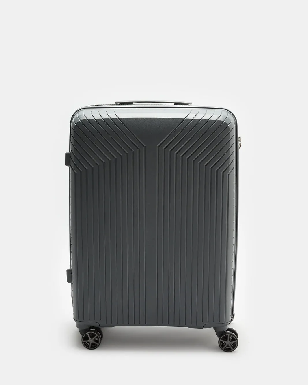 Grey Textured Trolley Luggage Trolley (28 Inch) sold by Redtag