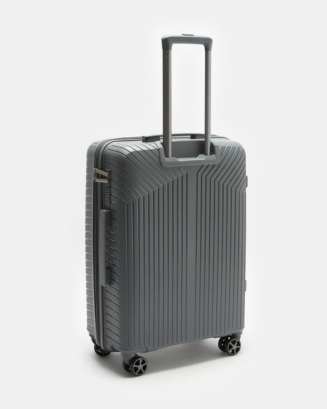 Grey Textured Trolley Luggage Trolley (28 Inch) sold by Redtag product image thumbnail 2
