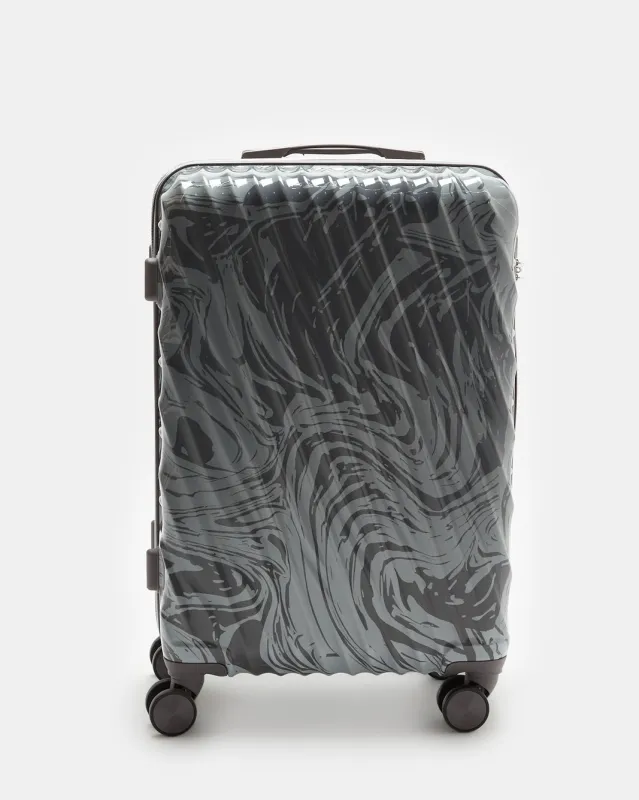 Grey Textured Trolley Luggage Trolley (24 Inch) sold by Redtag
