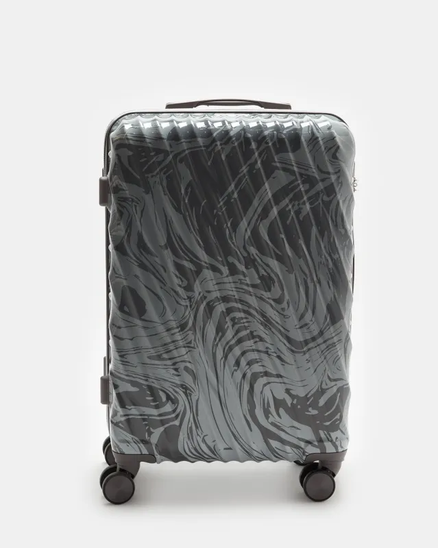 Grey Textured Trolley Luggage Trolley (20 Inch) sold by Redtag
