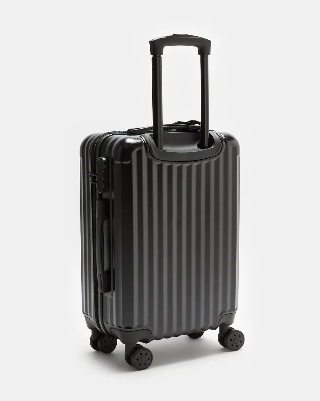Black Textured Trolley Luggage (20 Inch) sold by Redtag product image thumbnail 2
