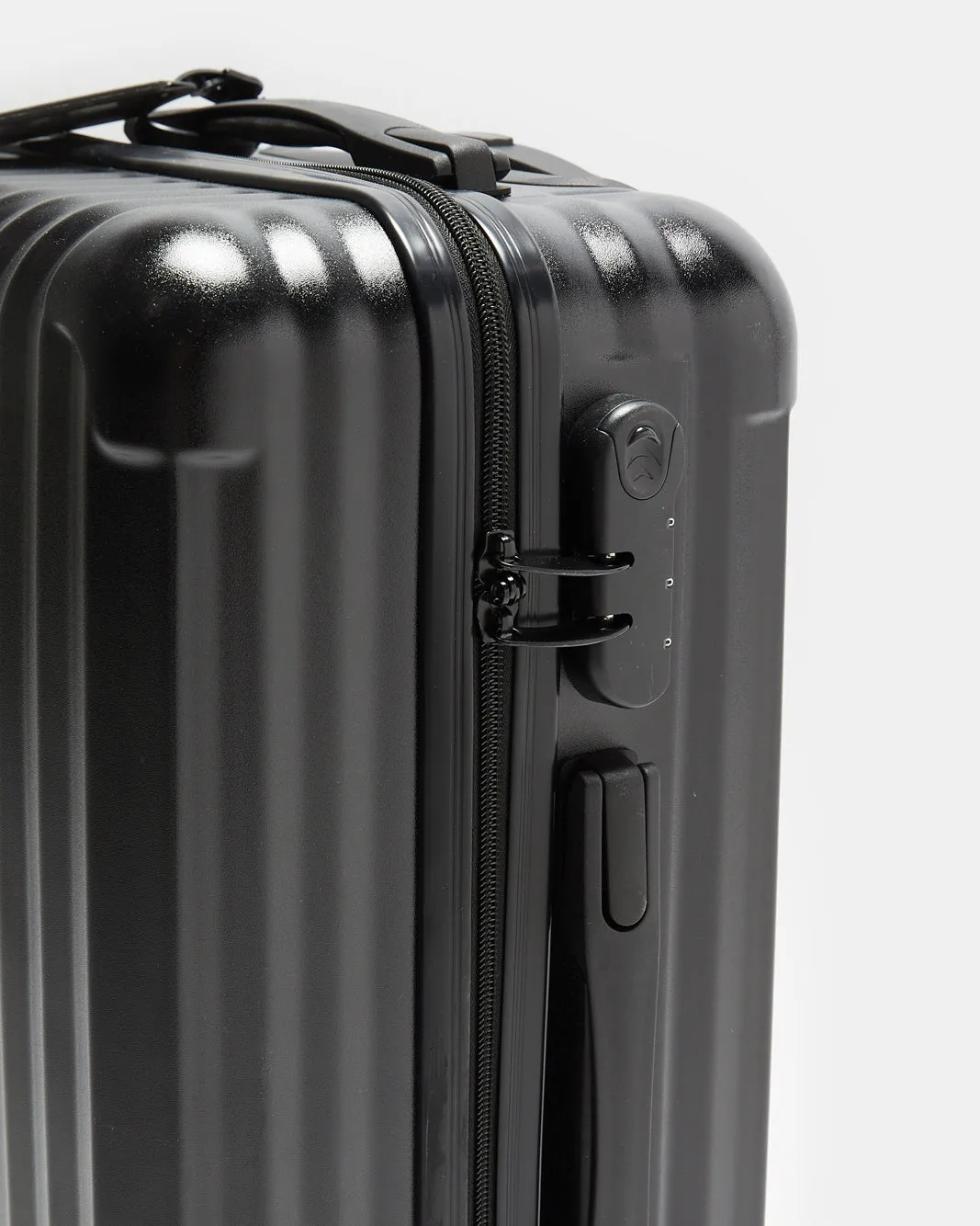 Black Textured Trolley Luggage (20 Inch) sold by Redtag product image thumbnail 3