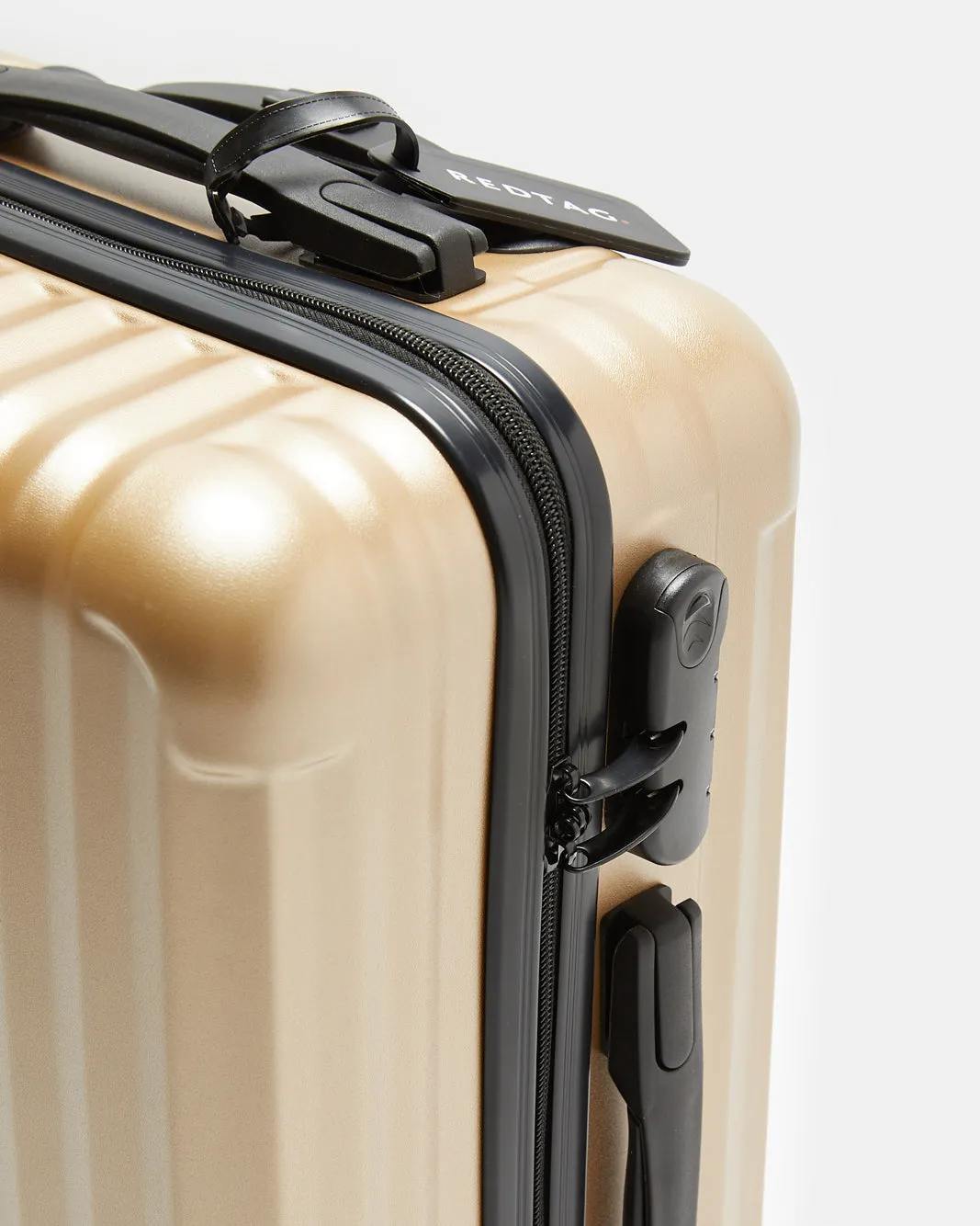 Gold Textured Trolley Luggage (20 Inch) sold by Redtag product image thumbnail 3