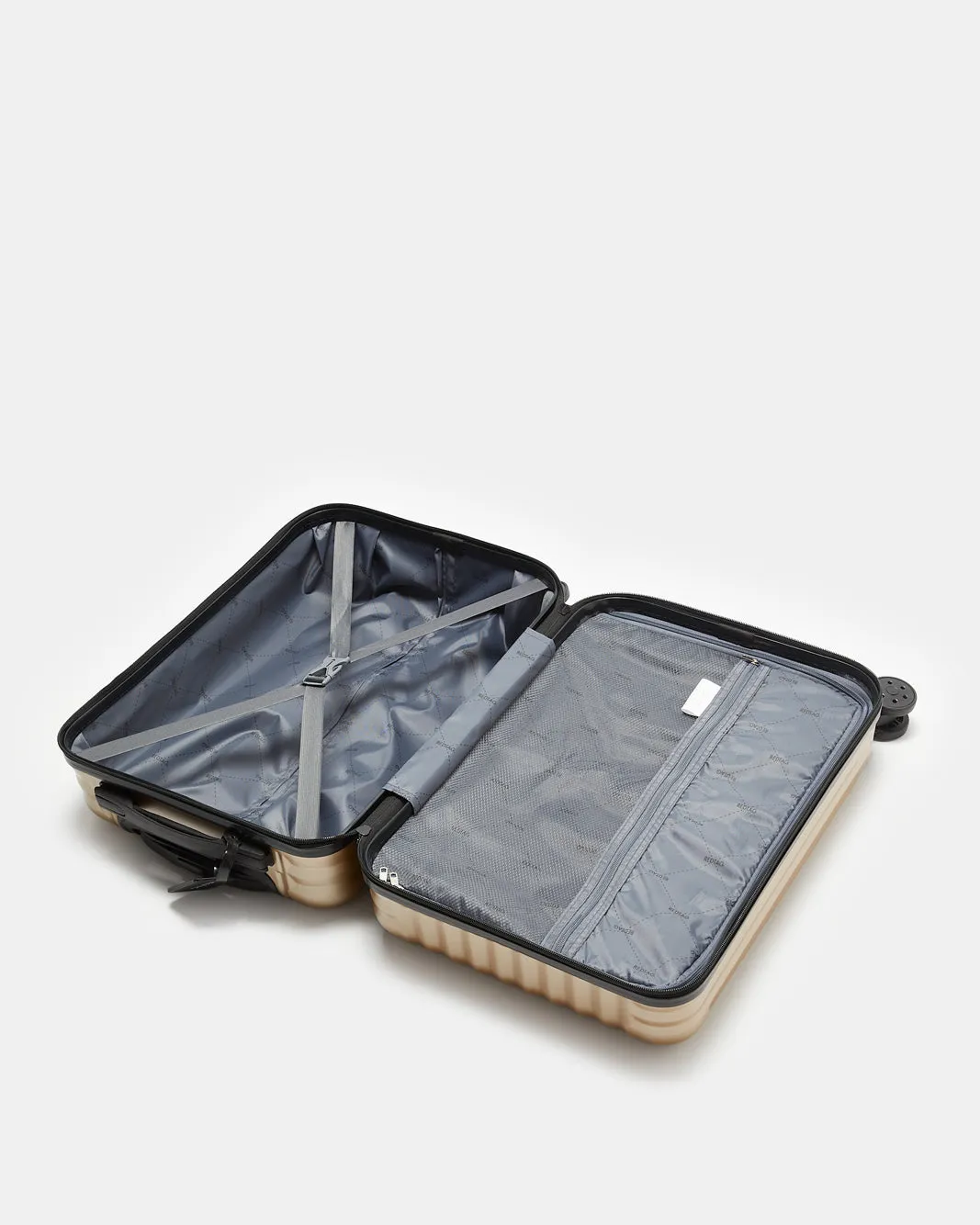 Gold Textured Trolley Luggage (20 Inch) sold by Redtag product image thumbnail 5