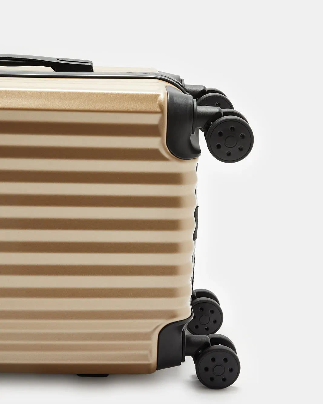 Gold Textured Trolley Luggage (20 Inch) sold by Redtag product image thumbnail 4