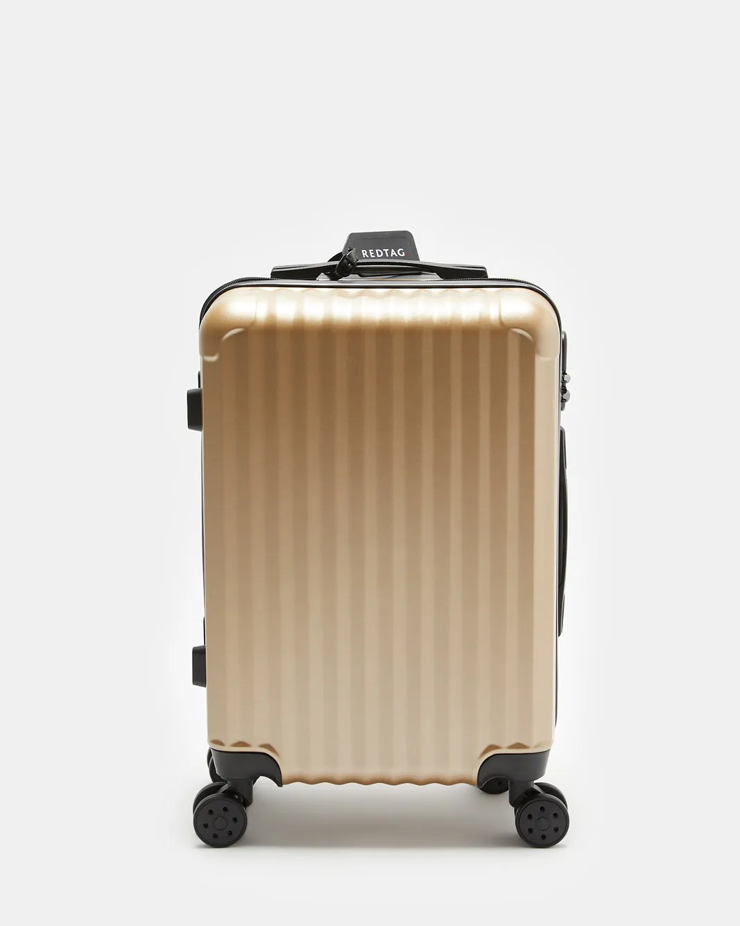 Gold Textured Trolley Luggage (20 Inch) sold by Redtag