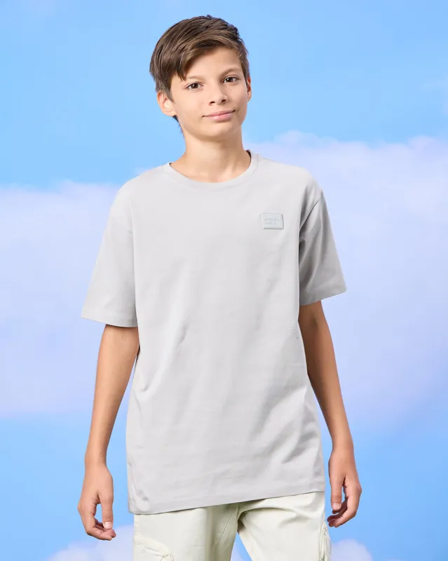 Senior Boys Grey Loose Fit T-shirt sold by Redtag