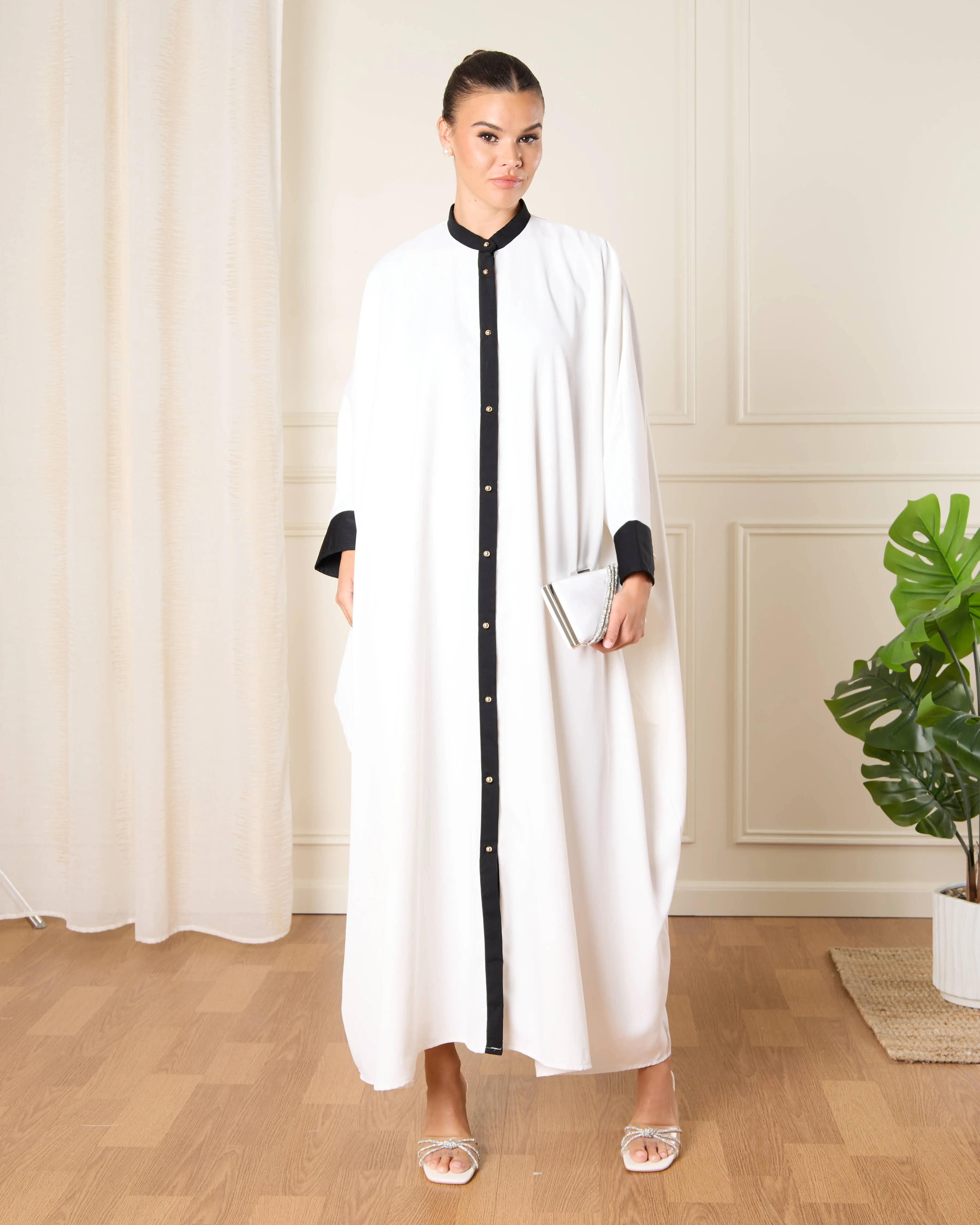 Women Ivory Two Tone Button Front Dress sold by Redtag product image thumbnail 4