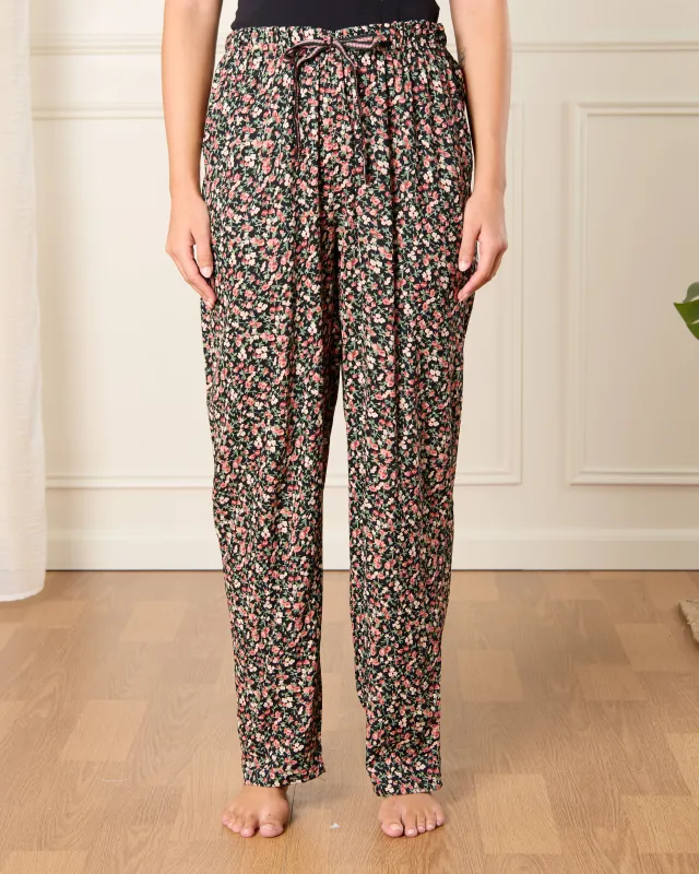 Women Multicolour Floral Print Pyjama Bottoms sold by Redtag
