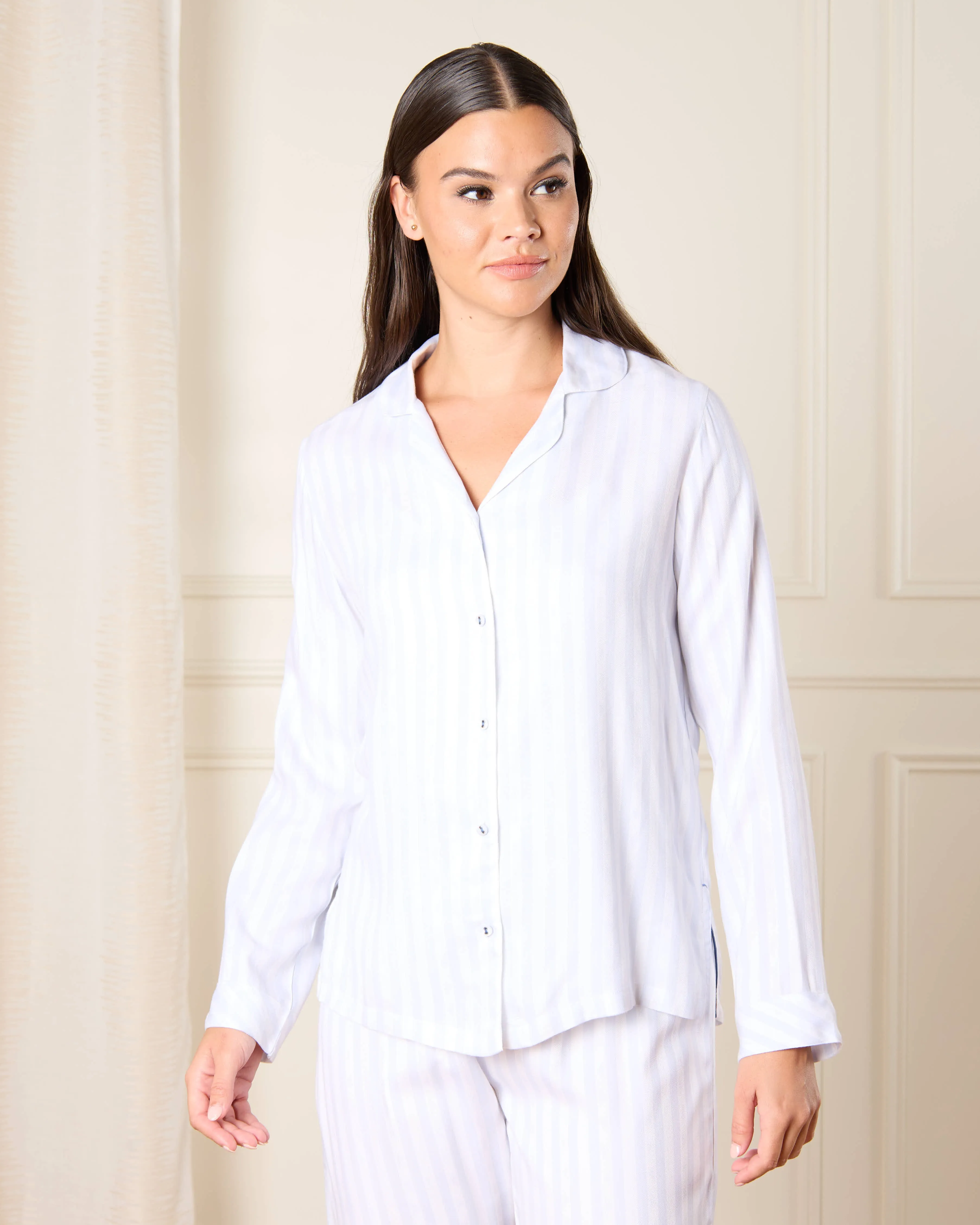 Women Blue Striped Pyjama Set (2 Piece) sold by Redtag product image thumbnail 2