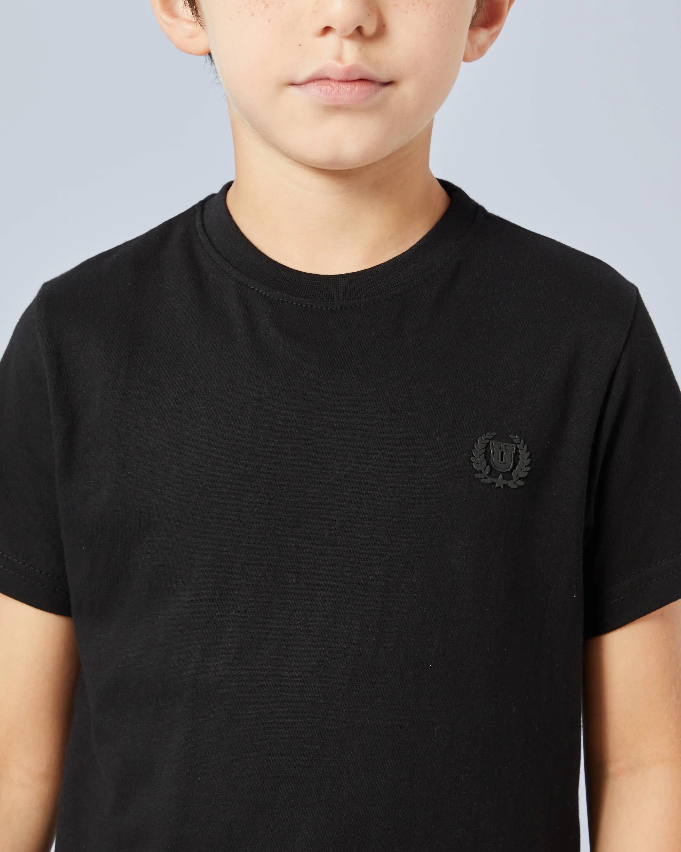 Boys Black Solid T-Shirt Set (Pack Of 2) sold by Redtag product image thumbnail 4
