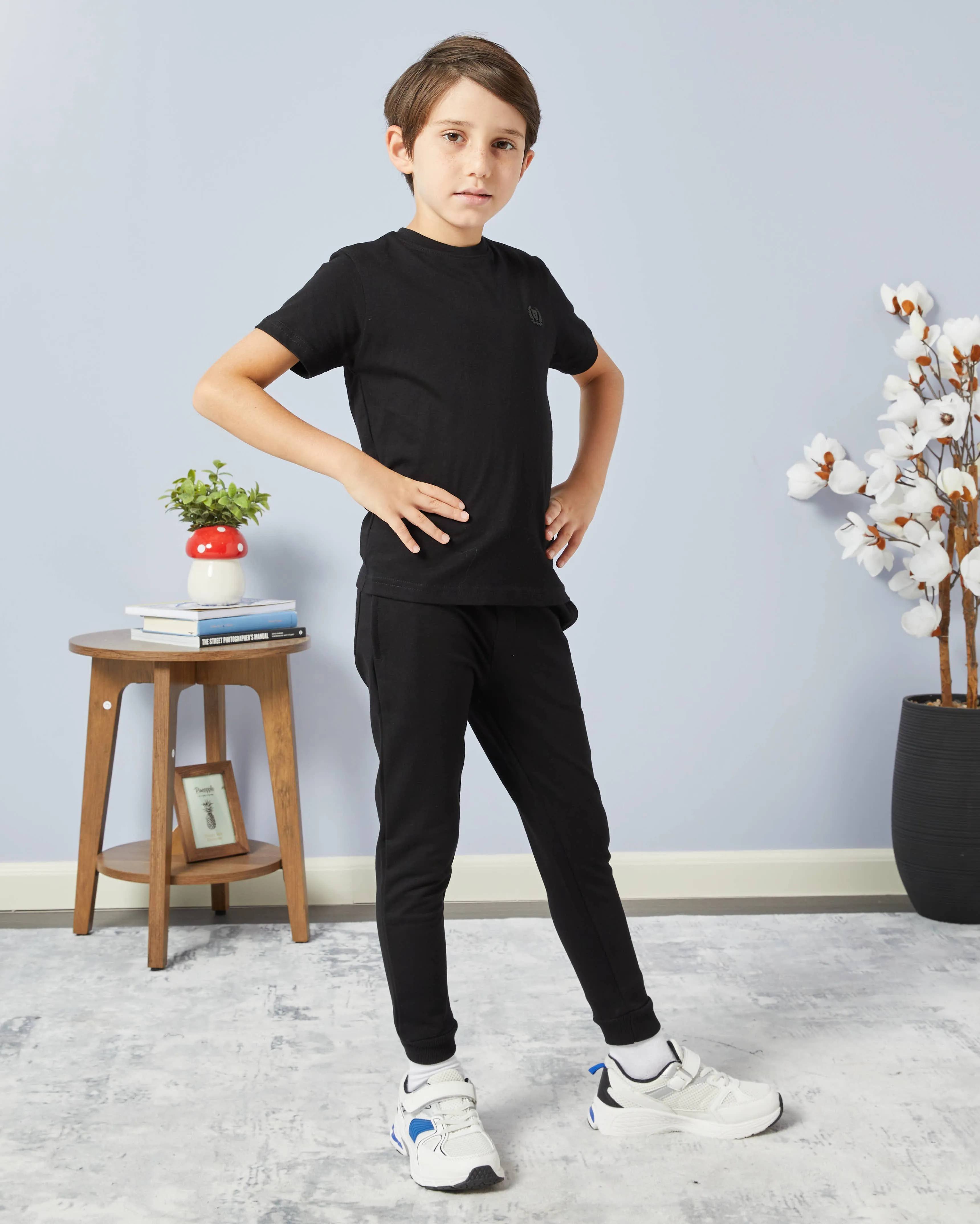 Boys Black Solid T-Shirt Set (Pack Of 2) sold by Redtag product image thumbnail 3