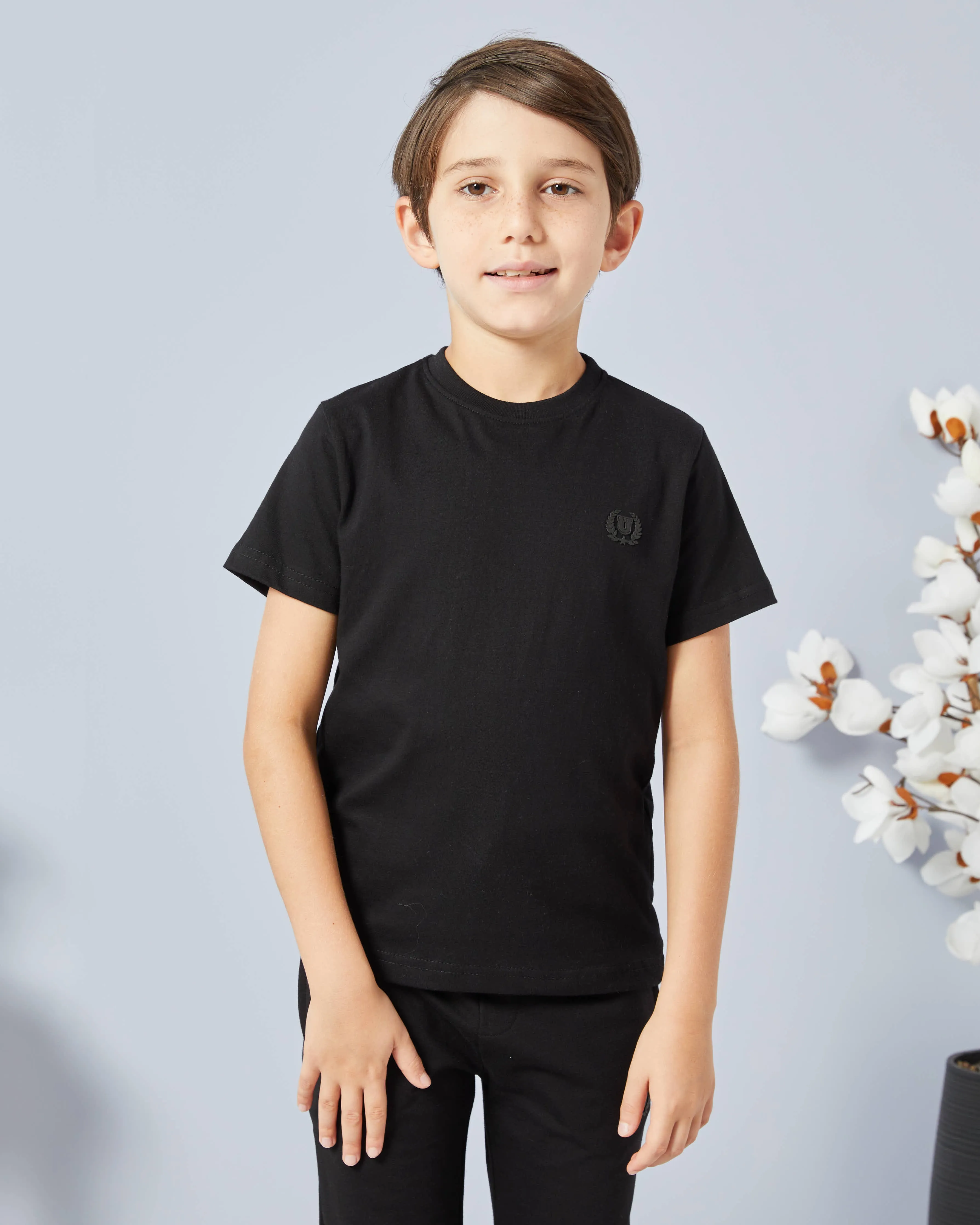 Boys Black Solid T-Shirt Set (Pack Of 2) sold by Redtag product image thumbnail 2