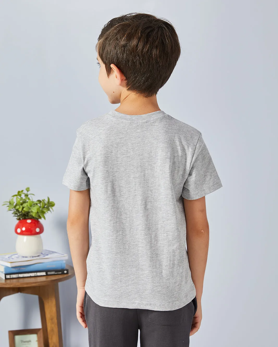 Boys Grey Skate Print T-Shirt sold by Redtag product image thumbnail 3