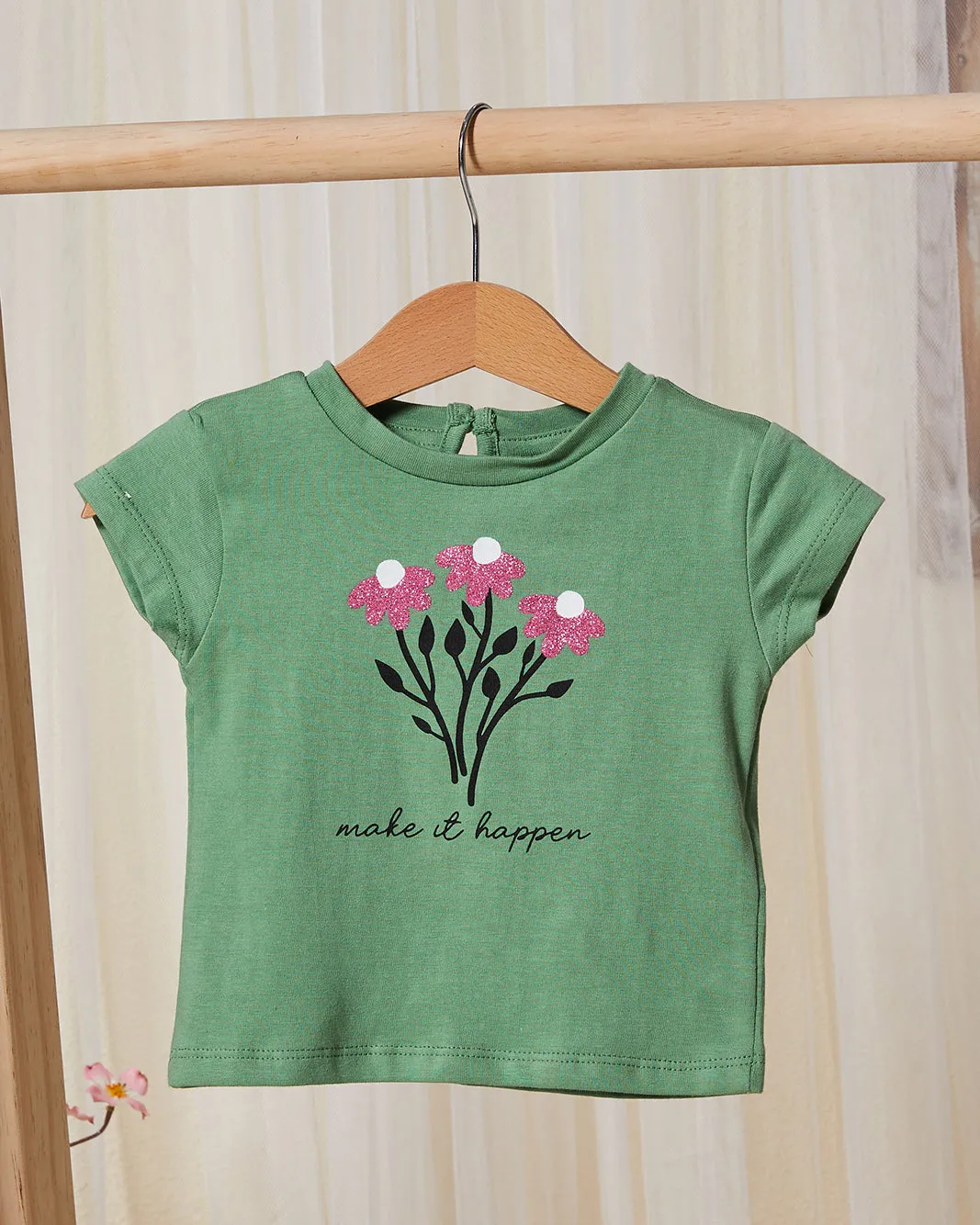 Infant Girls Green Floral Print Pyjama Set (2 Piece) sold by Redtag product image thumbnail 2