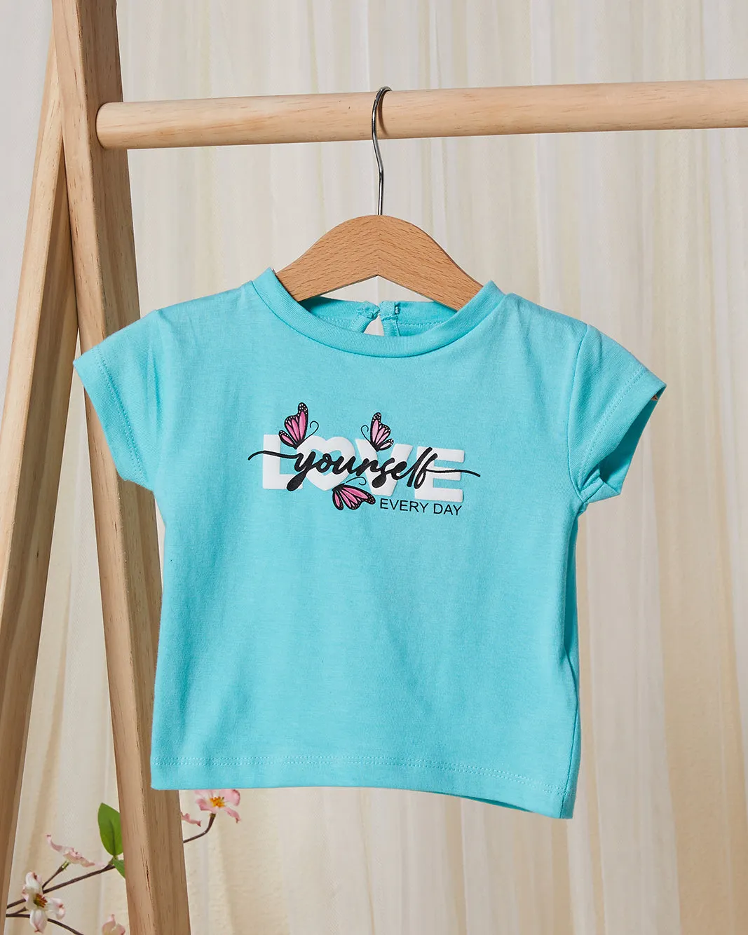 Infant Girls Blue Floral Print Pyjama Set (2 Piece) sold by Redtag product image thumbnail 2