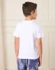 Boys White Big Waves Print T-Shirt sold by Redtag