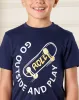 Boys Navy Short Sleeves T-Shirt sold by Redtag