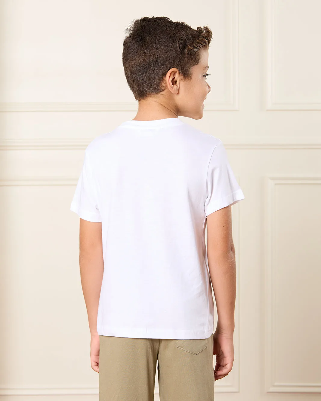 Boys White New York Print T-Shirt sold by Redtag product image thumbnail 3