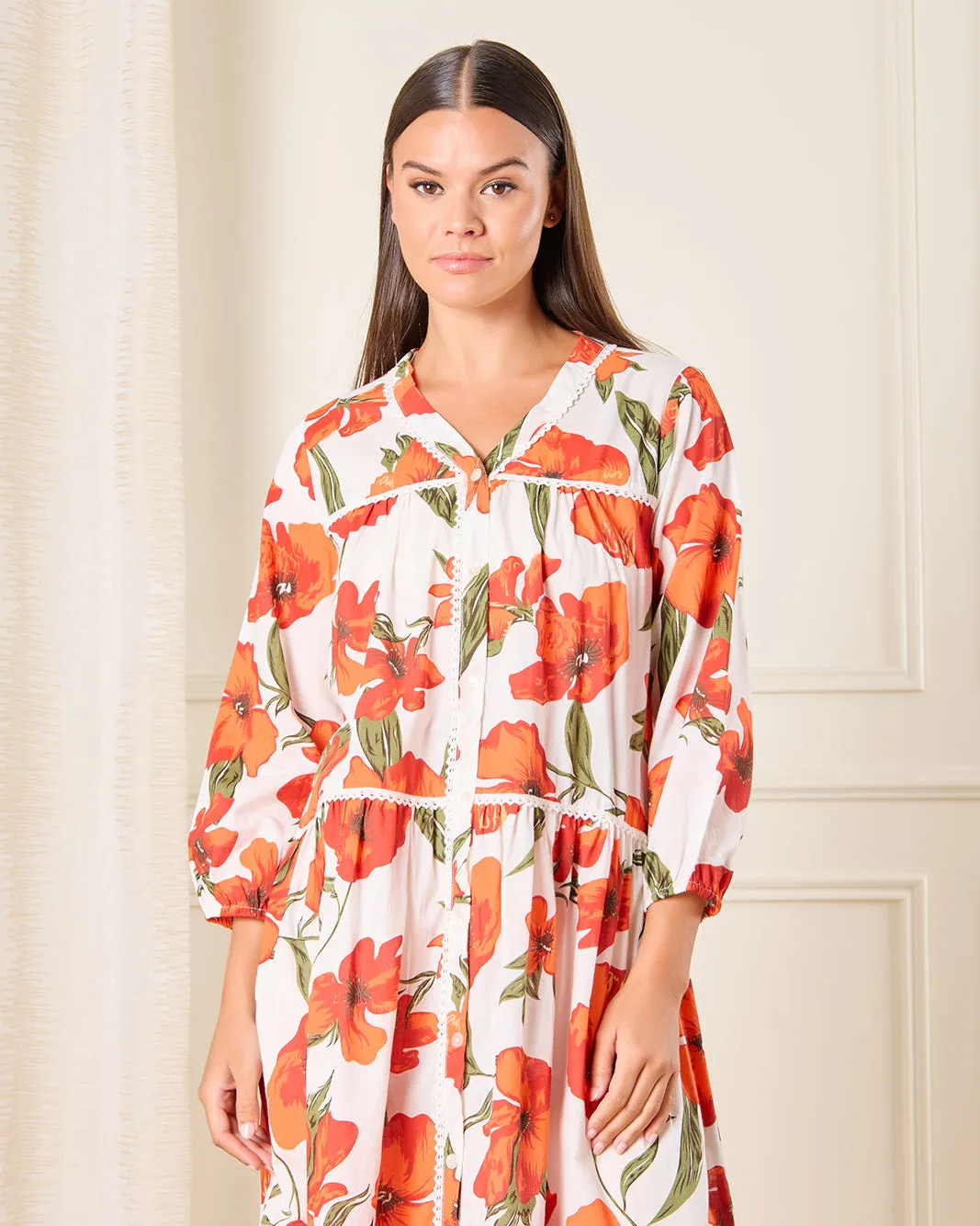 Women White Floral Print Nightgown sold by Redtag product image thumbnail 2