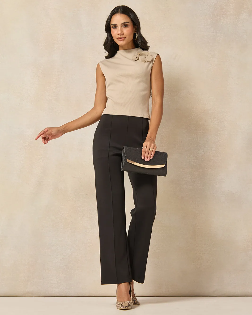 Women Beige Embellished Top sold by Redtag product image thumbnail 2