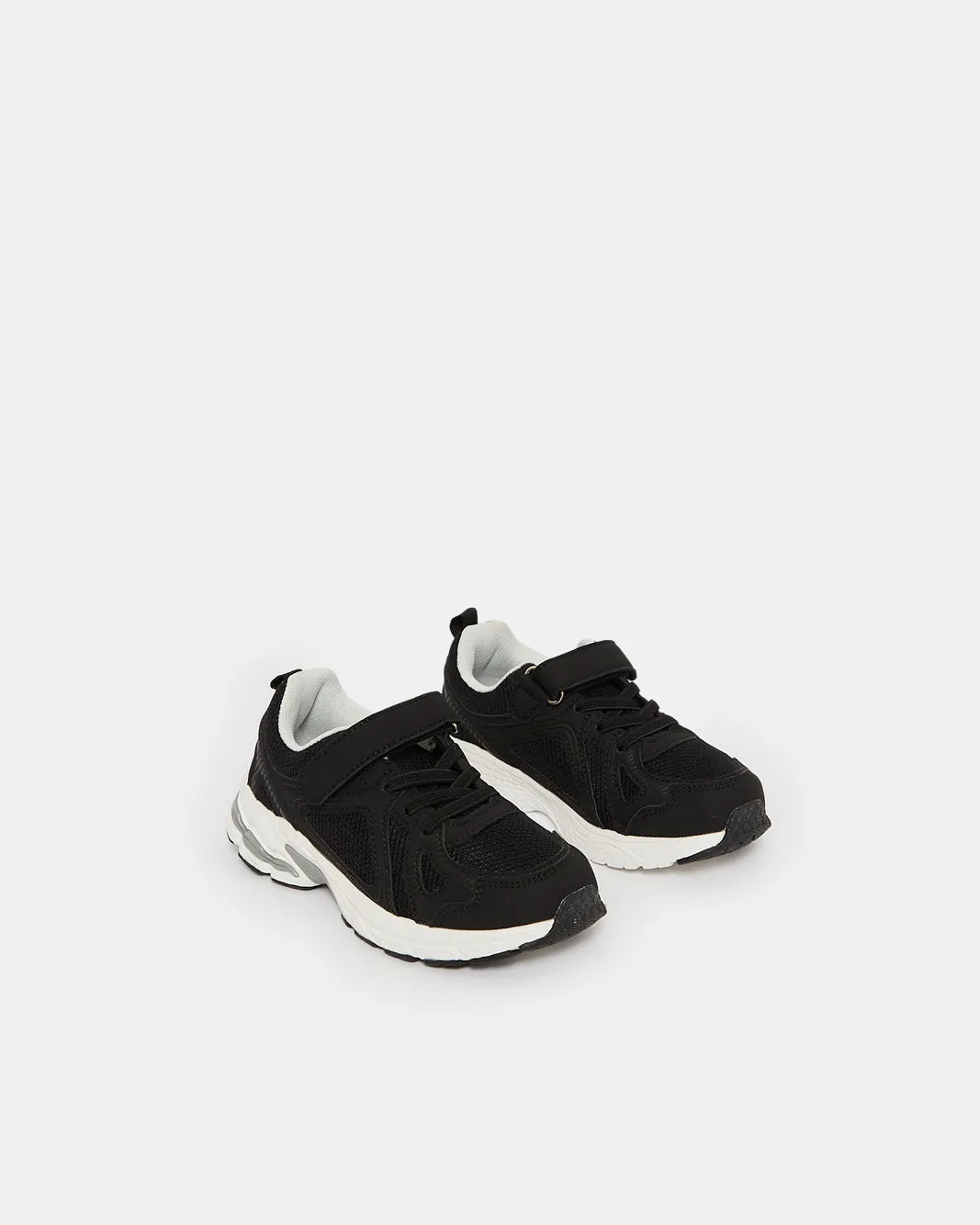 Boys Black Material Block Trainers sold by Redtag product image thumbnail 2