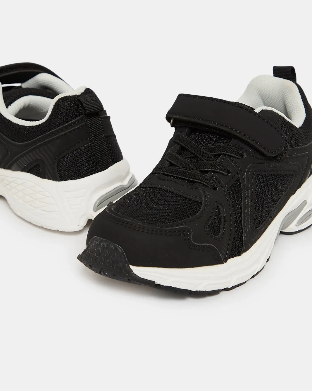 Boys Black Material Block Trainers sold by Redtag product image thumbnail 3