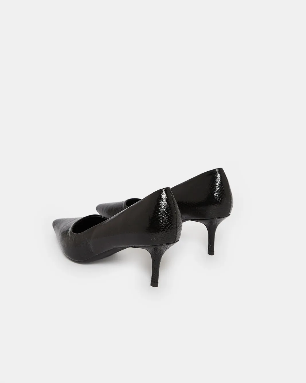 Women Black Snake Court Shoes sold by Redtag product image thumbnail 4