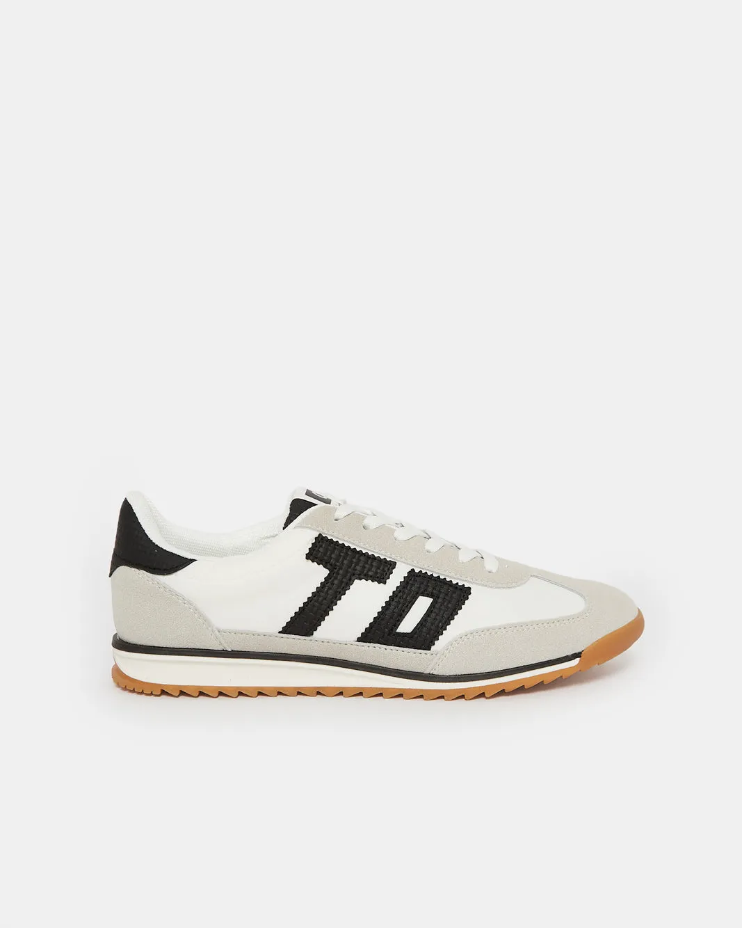 Women White Lace Up Sneakers sold by Redtag