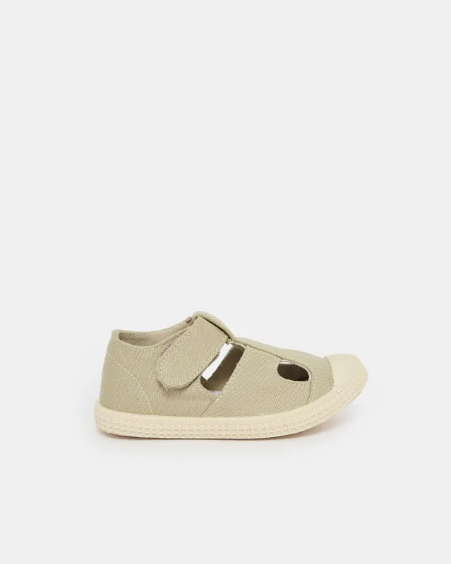 Infant Boys Beige T-Bar Sneakers sold by Redtag