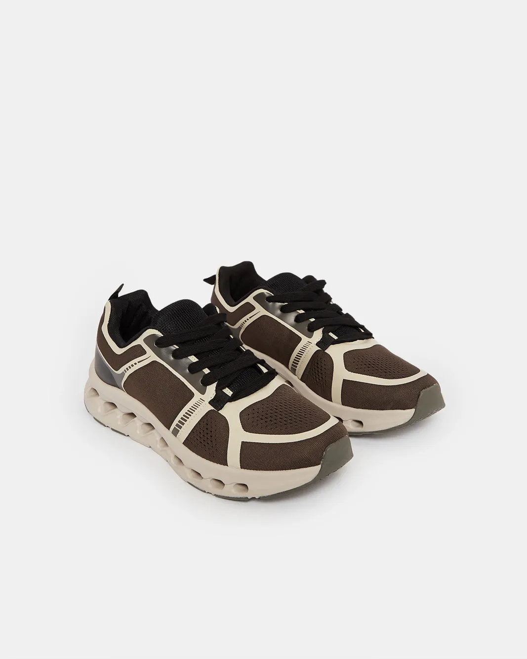 Men Brown Textured Sneakers sold by Redtag product image thumbnail 2