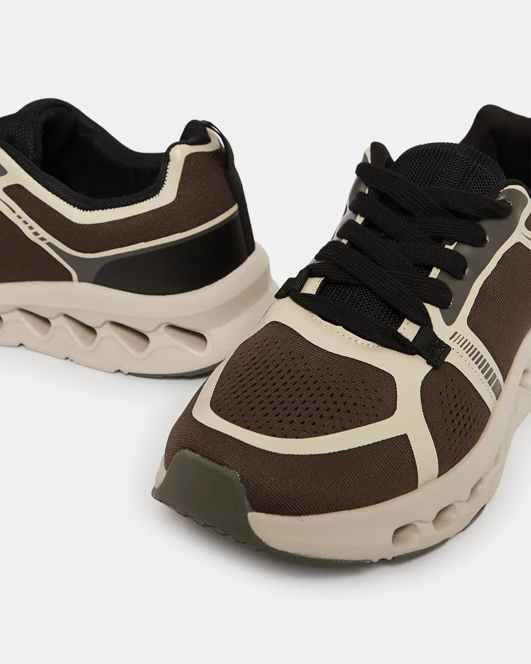 Men Brown Textured Sneakers sold by Redtag product image thumbnail 3