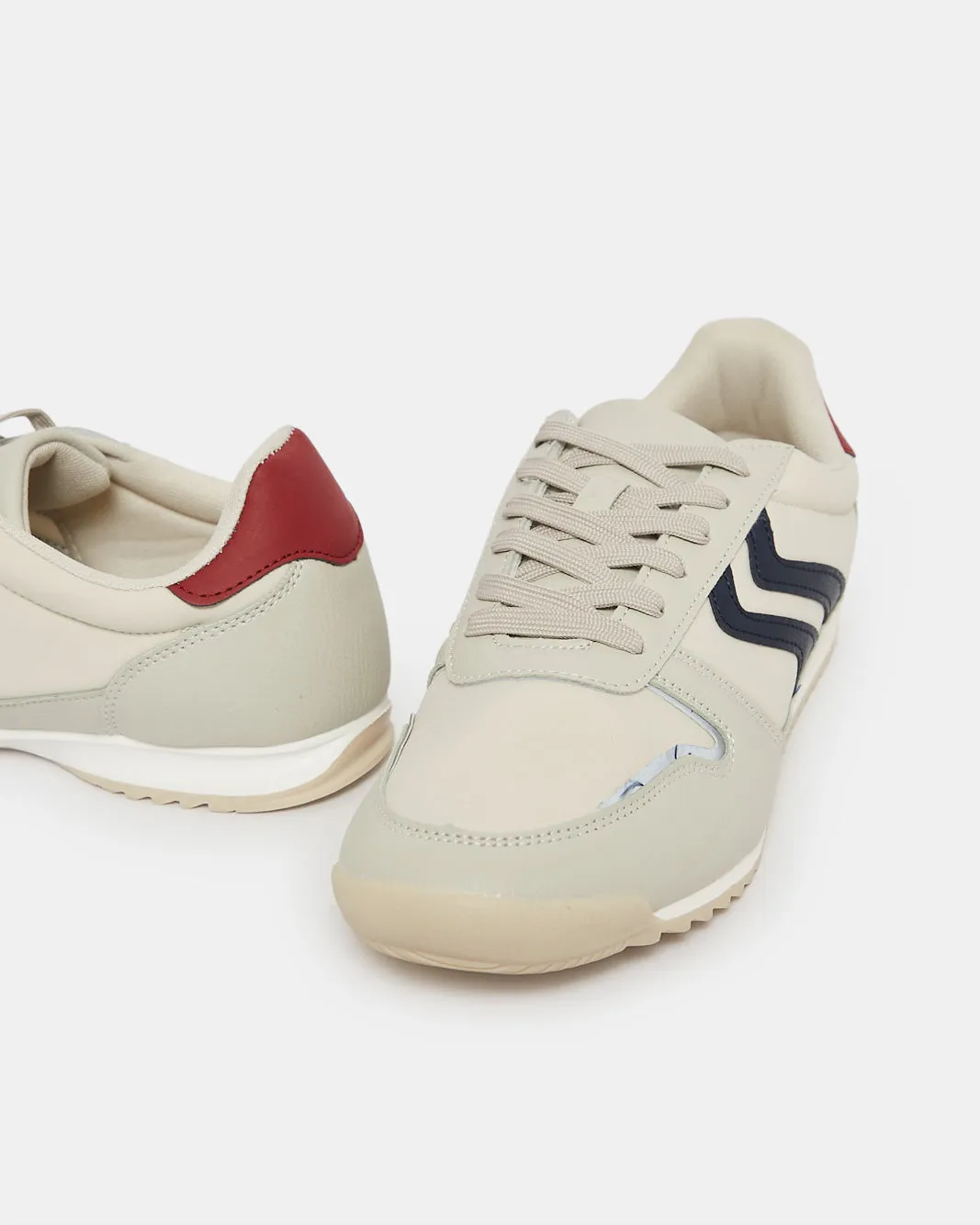 Men Grey Material Block Sneakers sold by Redtag product image thumbnail 3