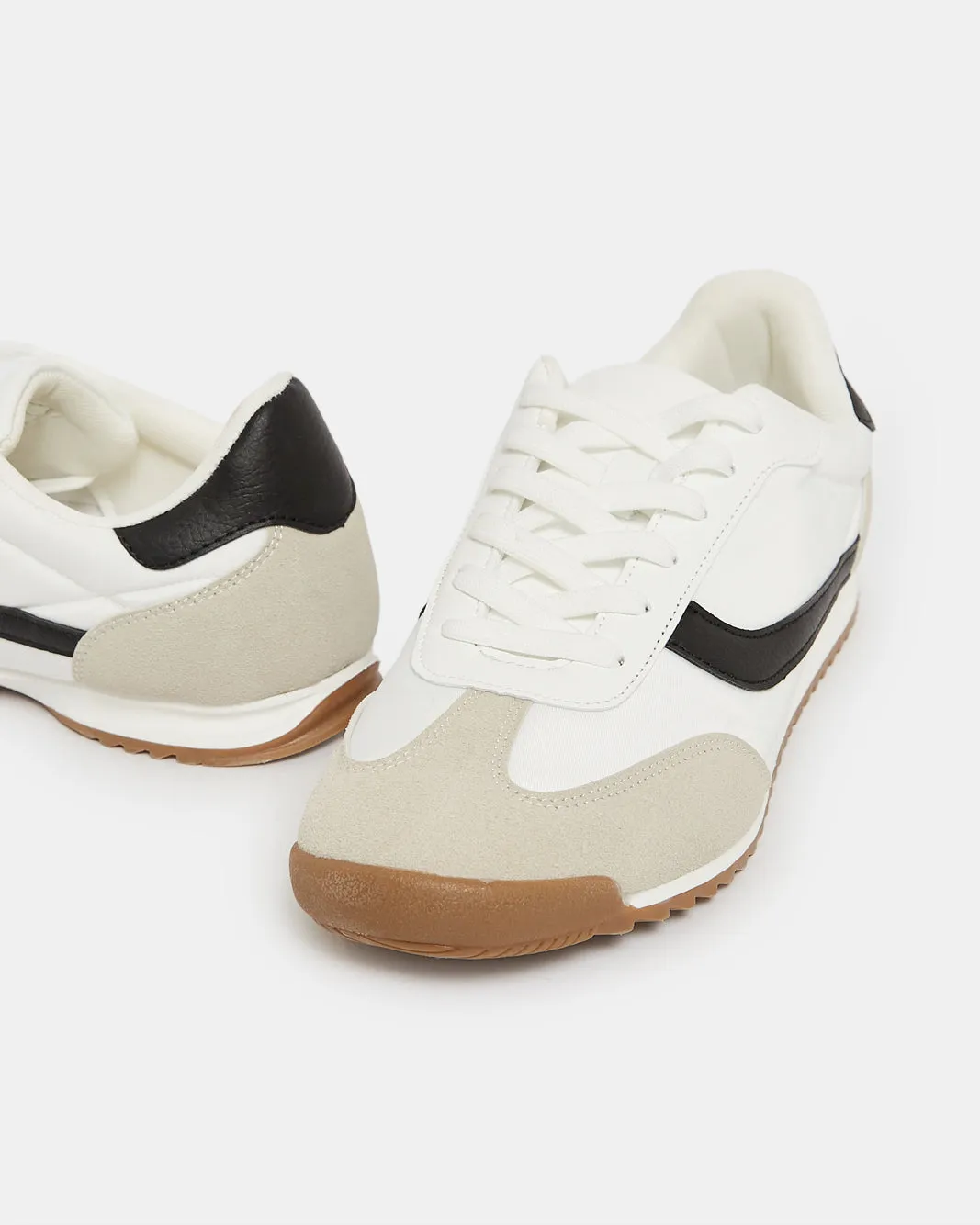 Men White Material Block Sneakers sold by Redtag product image thumbnail 3